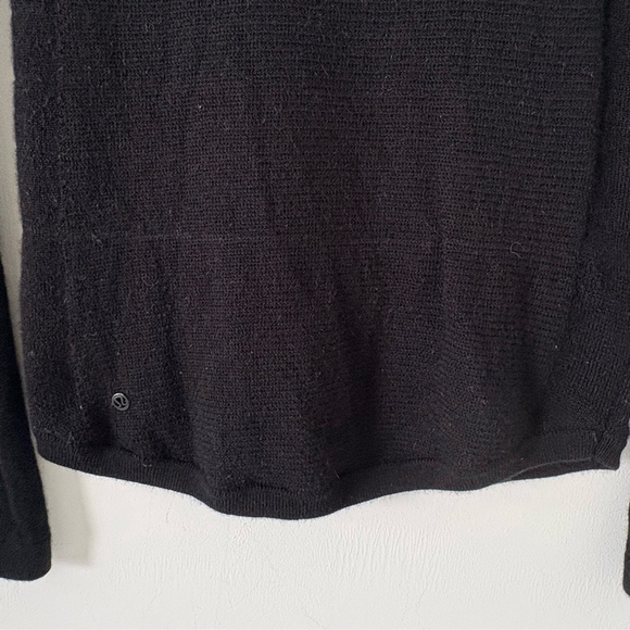 Lululemon | Sit In Lotus Merino Wool Sweater | Sz 4 | Black | EUC - Picture 10 of 13